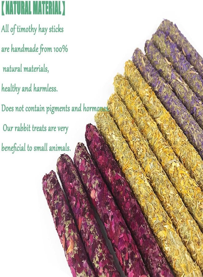 ANDES Rabbit Chew Toys 40pcs Timothy Hay Sticks About 14oz/400g Hamster Molar Snacks Handmade are Perfect Food Accessories for Bunny Guinea Pigs Rats Chinchillas Gerbils - Image 5